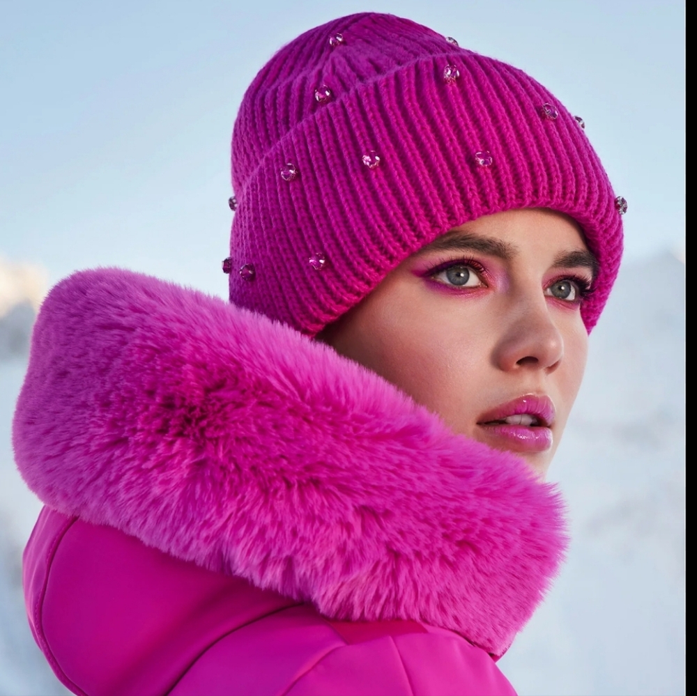 Goldbergh Dream Beanie Passion Pink Goldbergh Rhinestone Beanie